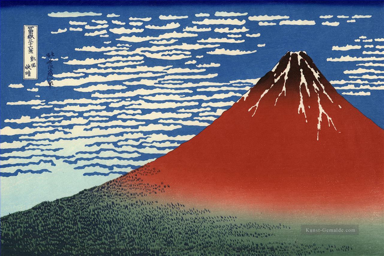 Fuji Berge bei klarem Wetter 1831 Katsushika Hokusai Ukiyoe Ölgemälde